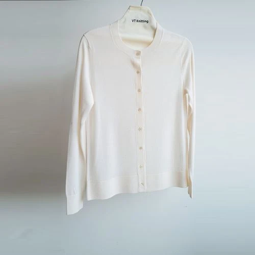 Áo len cardigan cotton dệt kim mịn