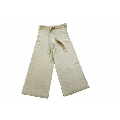 Quần dệt kim cotton có túi