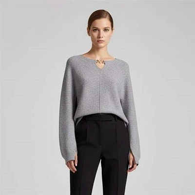 Áo len cổ cuộn Merino