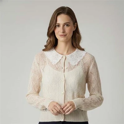 Áo len cổ lọ Merino nữ
