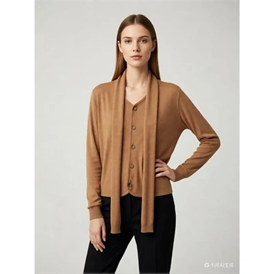 Áo dệt kim cashmere cơ bản dành cho nữ
