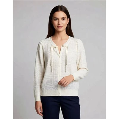 Áo len dệt kim ngoài trời cashmere pha trộn dành cho nữ